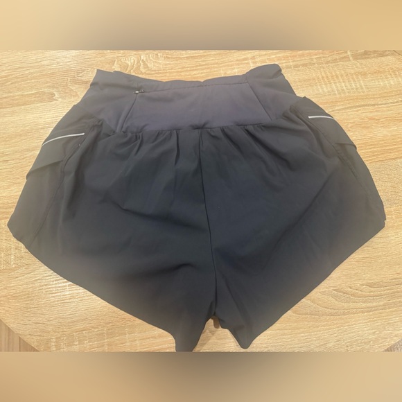 No. 6 Black Athletic Shorts with White Trim - Picture 2 of 4